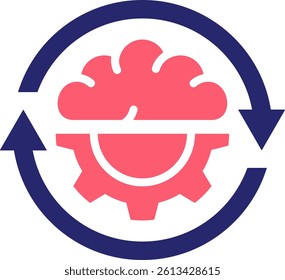Cognitive Icon Fill Vector Illustration