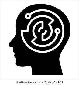 Cognitive Pathway Icon Element For Design