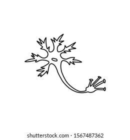 Cognitive Poster Neuron Cell Sketch Closeup Stock Vector (Royalty Free ...