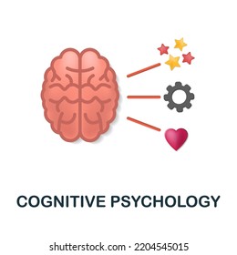 Cognitive Psychology Icon. 3d Illustration From Cognitive Skills Collection. Creative Cognitive Psychology 3d Icon For Web Design, Templates, Infographics And More