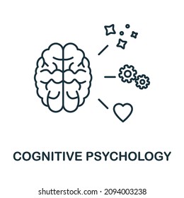 Cognitive Psychology Icon. Line Element From Cognitive Skills Collection. Linear Cognitive Psychology Icon Sign For Web Design, Infographics And More.