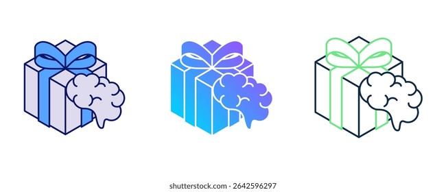Cognitive Rewards icon represented by Cognitive Rewards icon Blue, Dualline, Dualtone style.
