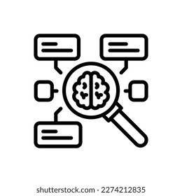 Cognitive Science icon in vector. Logotype
