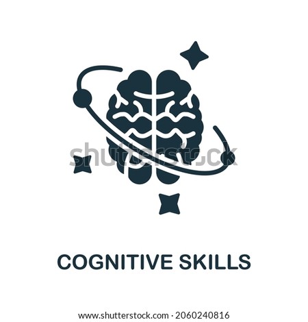 Cognitive Skills icon. Monochrome sign from cognitive skills collection. Creative Cognitive Skills icon illustration for web design, infographics and more