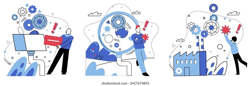 Cognitive skills vector illustration. Knowledge is lighthouse guiding ship thought through stormy seas cognitive exploration Curiosity is flame lights lantern aspirations, illuminating path cognitive