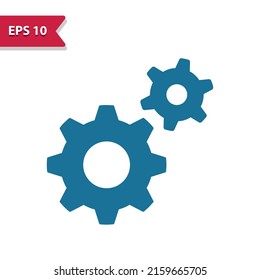 Cogs, Gears Icon. Mechanism - EPS 10