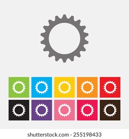 Cogs (gears) icon - Vector