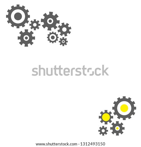 Cogs And Gears Icon Vector Illustration