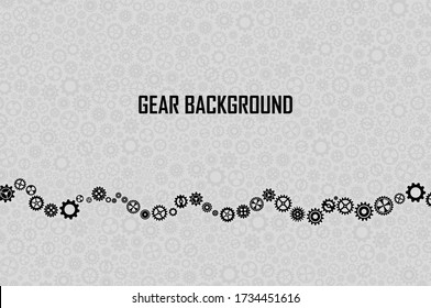 Cogs or gears wallpaper. The engineer background concept. The mechanic backdrop. Gray and black cogs or gears background.