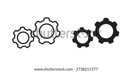 COGS icon logo design element. minimalist style icons