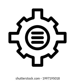 cogs icon or logo isolated sign symbol vector illustration - high quality black style vector icons
