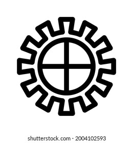 icono de cogs o logotipo símbolo de signo aislado ilustración vectorial de alta calidad estilo negro iconos vectoriales
