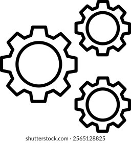 Cogs Icon Symbol Art Sign