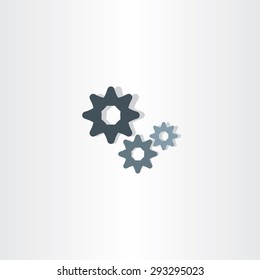 cogs icon vector gears symbol logo design element 