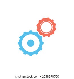Cogs icon. Vector illustration.