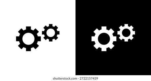 Ícone COGS ilustração de vetor - ícones de vetor de estilo preto de alta qualidade