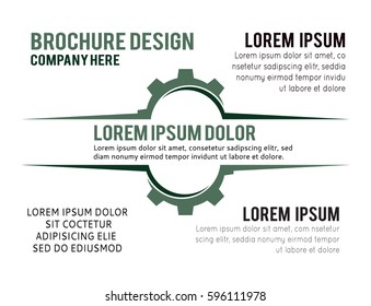 Cogs Icons. Vector Gears Symbols. Design layout template