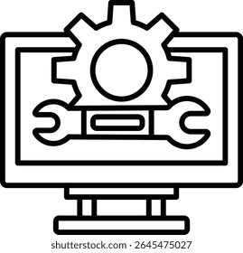Cogs vector icon. Can be used for printing, mobile and web applications.