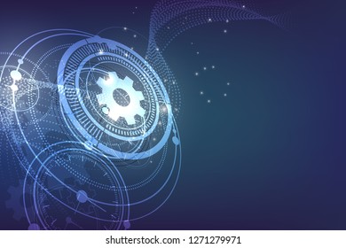cogwheel abstract  technology classic clock concept