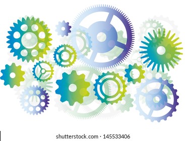 cogwheel abstract vector background