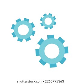 icono de caricatura de rueda cognitiva ilustración vectorial aislada