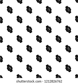 Cogwheel clothes button pattern vector seamless repeating for any web design