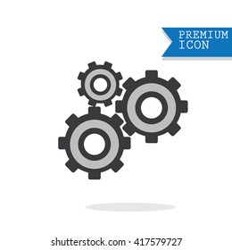 Cogwheel and development icon