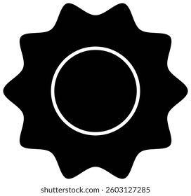 Cogwheel Eco Icon Representing Sustainable Energy Solutions, Green Engineering, and Environmental Efficiency with Transparent Background