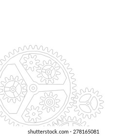 Cogwheel gear mechanism vector background