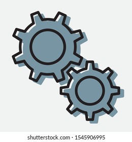 Cogwheel gear mechanism vector settings
