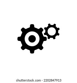 Icono vectorial del mecanismo del engranaje de la rueda de rueda de rueda