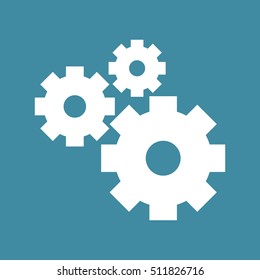 Cogwheel gear mechanism vector settings vector icon