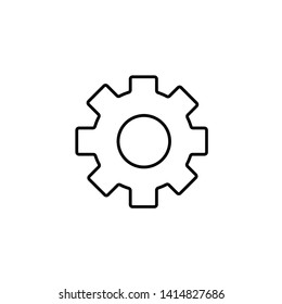 cogwheel gear settings icon vector isolated