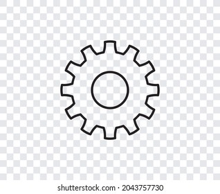 
icono de configuración de engranajes de rueda cognitiva aislado