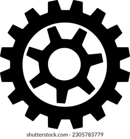 icono de configuración de engranajes de rueda cognitiva aislado