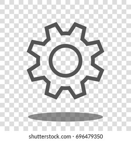 cogwheel gear settings icon vector isolated
