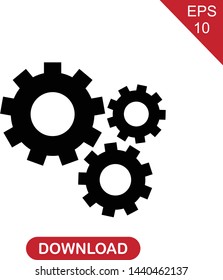 Cogwheel gears mechanism vector setting