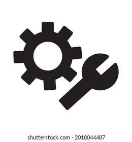 cogwheel Glyph Style vector icon which can easily modify or edit 