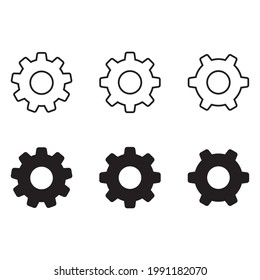 cogwheel icon for apps and web sites