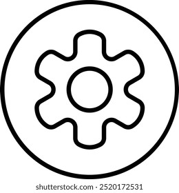 Cogwheel icon design for personal commercial use