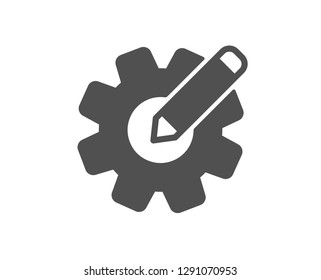 Cogwheel icon. Engineering tool sign. Edit settings symbol. Quality design element. Classic style icon. Vector