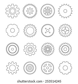 cogwheel icon flat picture vector eps10 graphic object jpeg