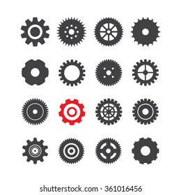 cogwheel icon flat picture vector eps10 graphic object jpeg