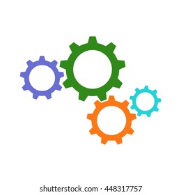 cogwheel icon flat picture vector eps10 graphic object jpeg