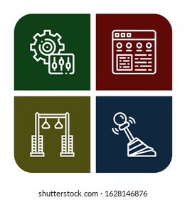 cogwheel icon set. Collection of Setting, Settings, Pulley, Gear icons