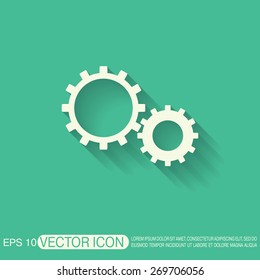 cogwheel, icon setting and repair, symbol settings. 