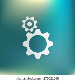 cogwheel, icon setting and repair, symbol settings. 