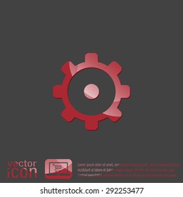 cogwheel, icon setting and repair, symbol settings. 