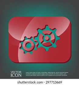 cogwheel, icon setting and repair, symbol settings. 