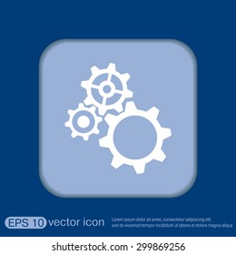 cogwheel, icon setting and repair, symbol settings. 